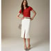 J. Crew Pencil Midi Skirt Four Season Stretch Ivory Minimalist Classic US 12 NWT