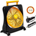 10 Rechargeable Battery Operated Fan - Portable for Emergencies - Orange