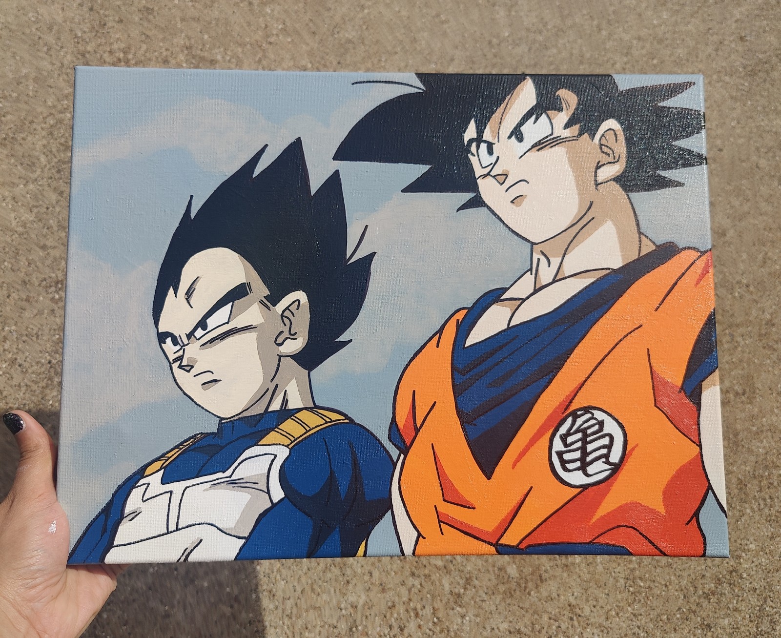 Vegeta and Goku Painting