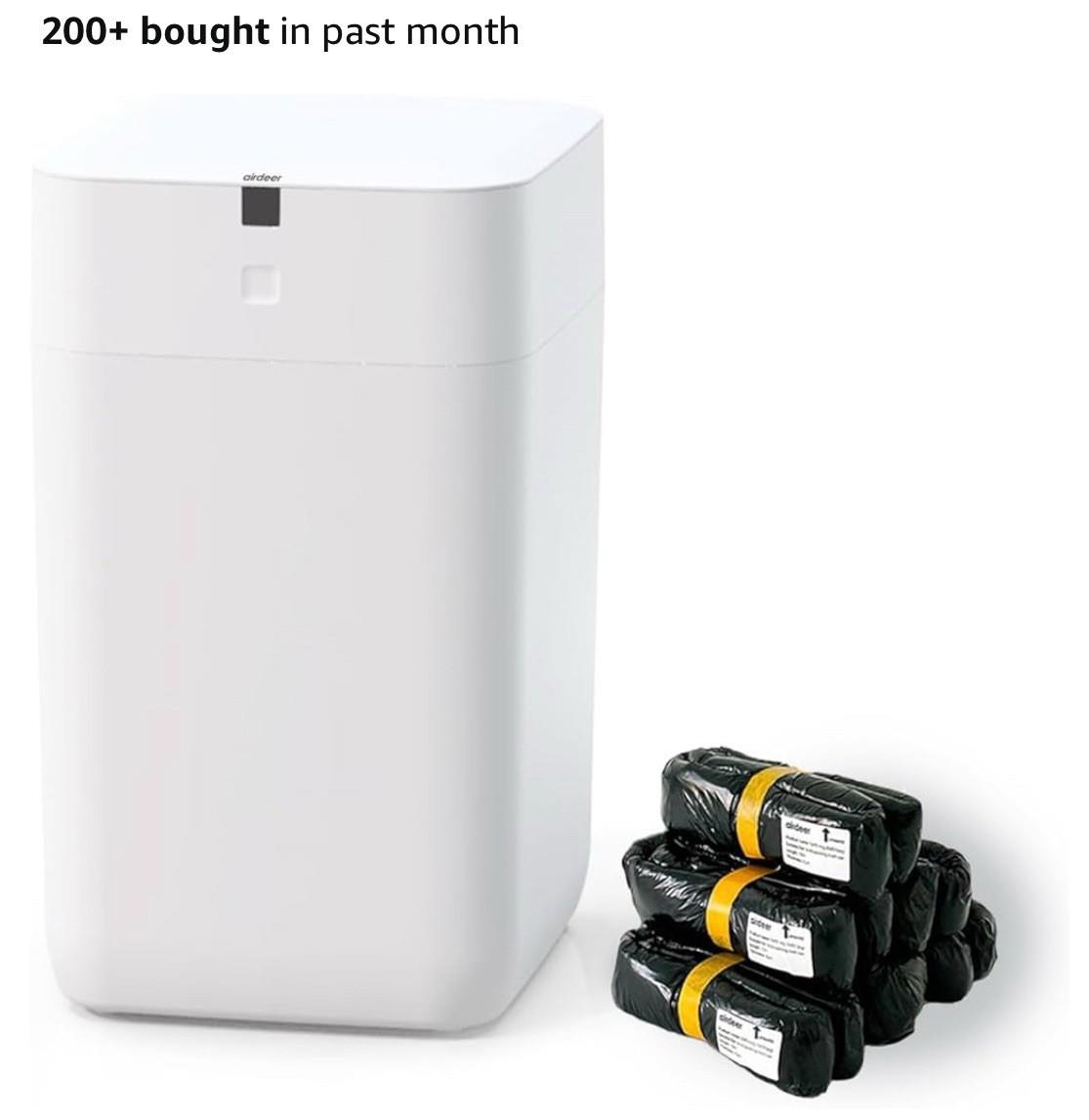 Airdeer Automatic Trash Can, 4 Gallon Self Sealing and Self-Changing Smart Trash