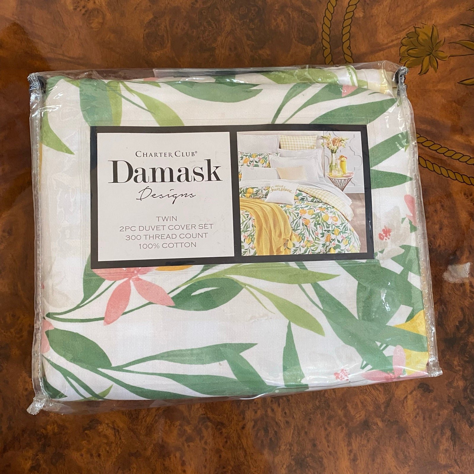 NWB CHARTER CLUB DAMASK DESIGNS 2-Pc. Duvet Cover Set, Twin