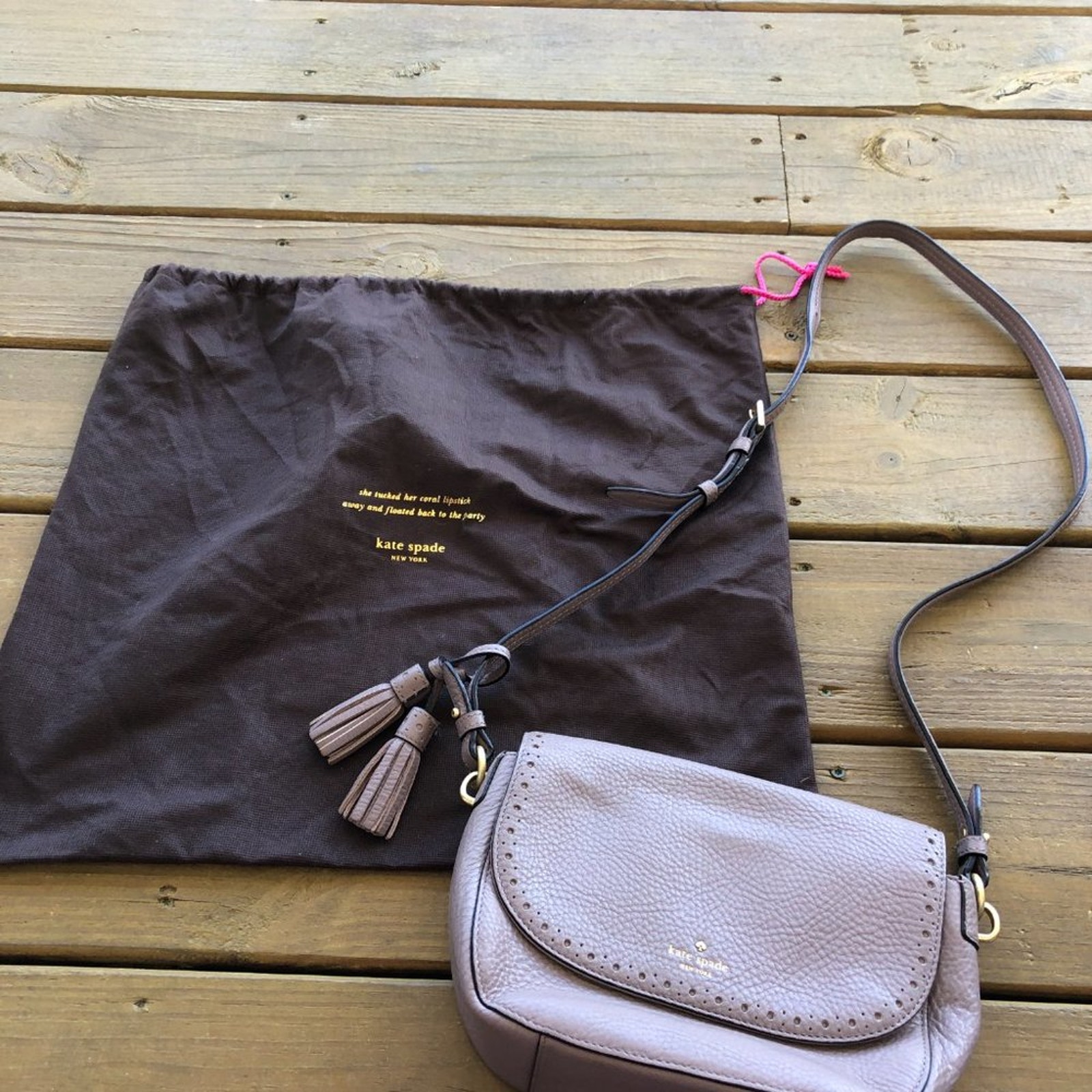 Kate Spade Rounded Crossbody with Tassels