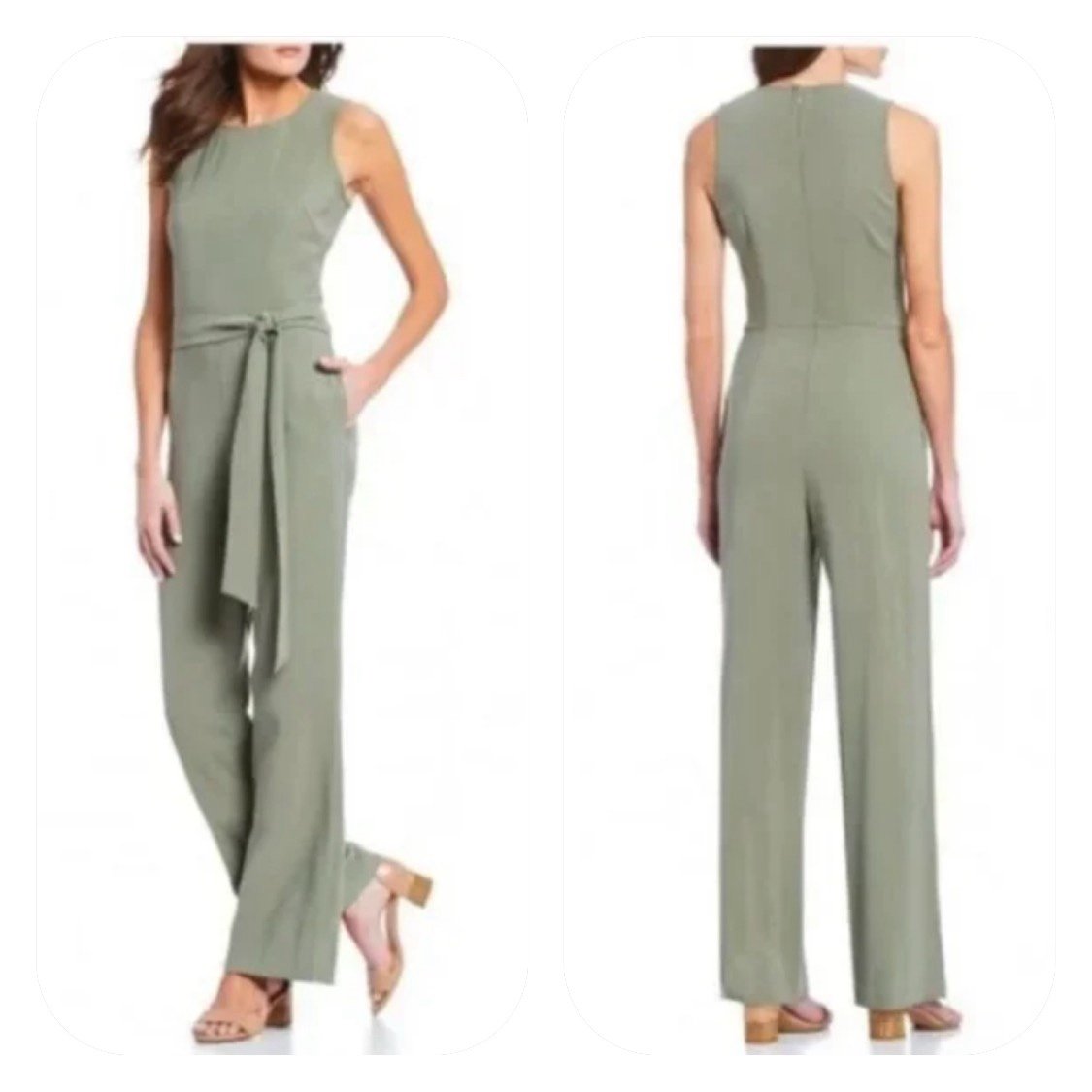 Alex Marie size 10 Tammy Olive Jumpsuit 139 retail
