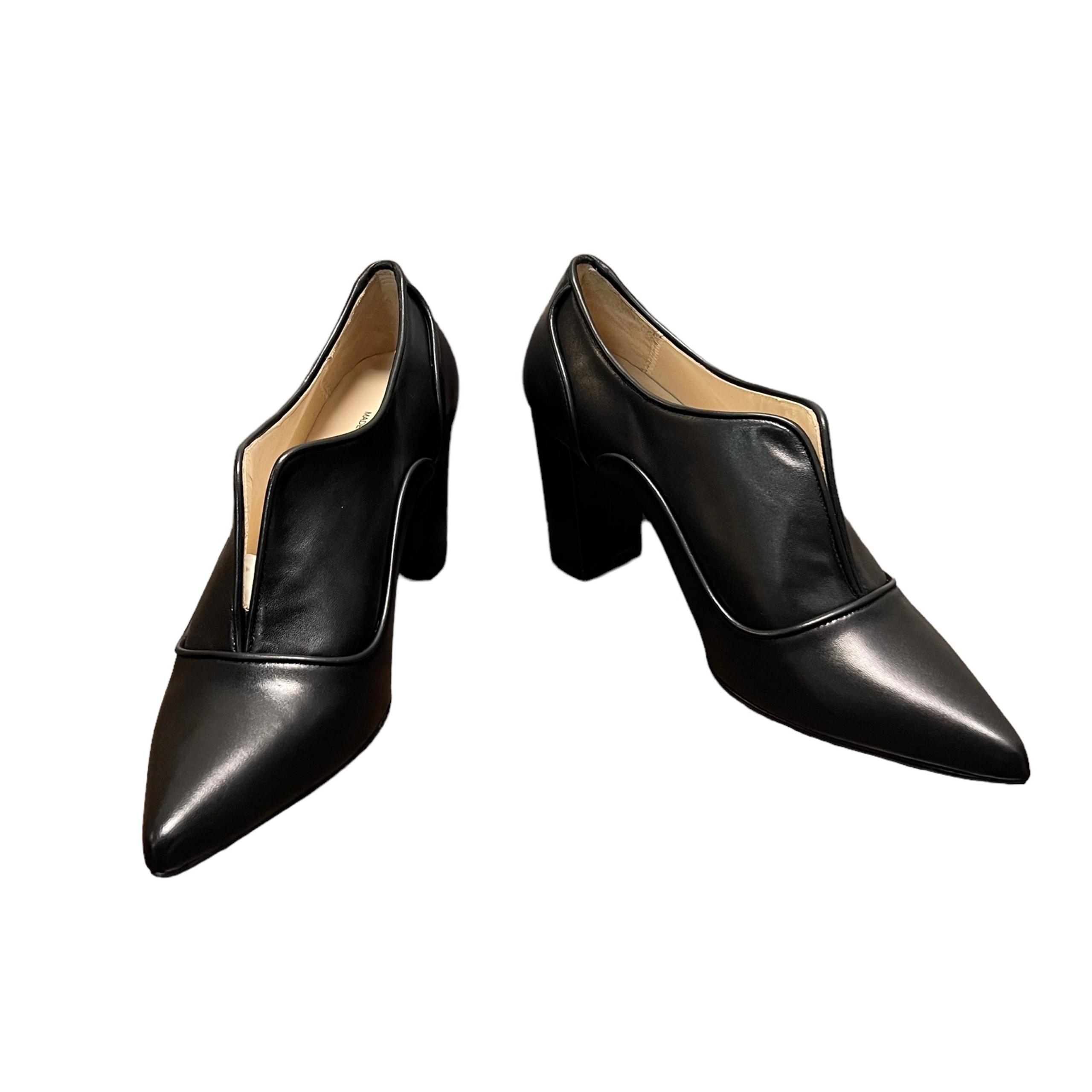 NWT Jon Josef Mamas Pump Black Leather Heels Size 5M