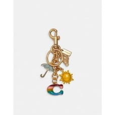 NWT Coach C3618 Rainbow Mixed Charms Bag Charm