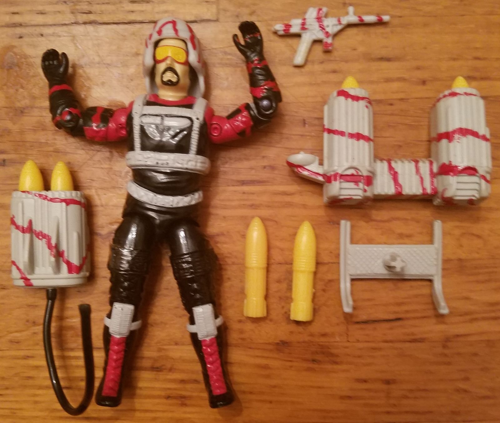 G.I.Joe METAL-HEAD With Red striped Equi