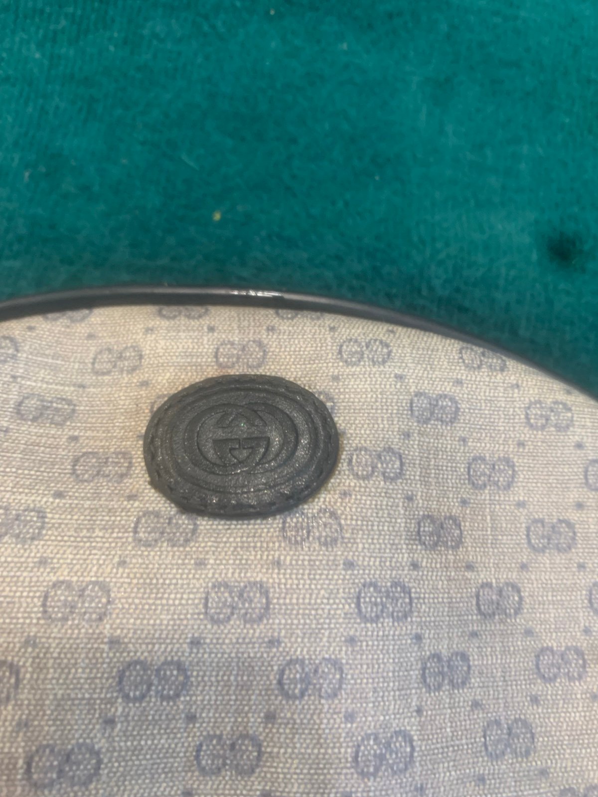 Vintage Gucci monogram cosmetic bag