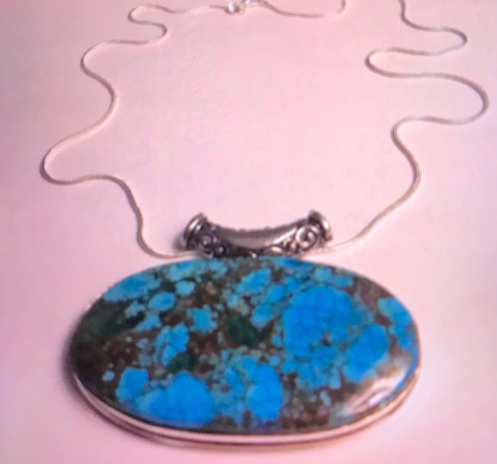 925 Sterling Silver Turquoise Necklace