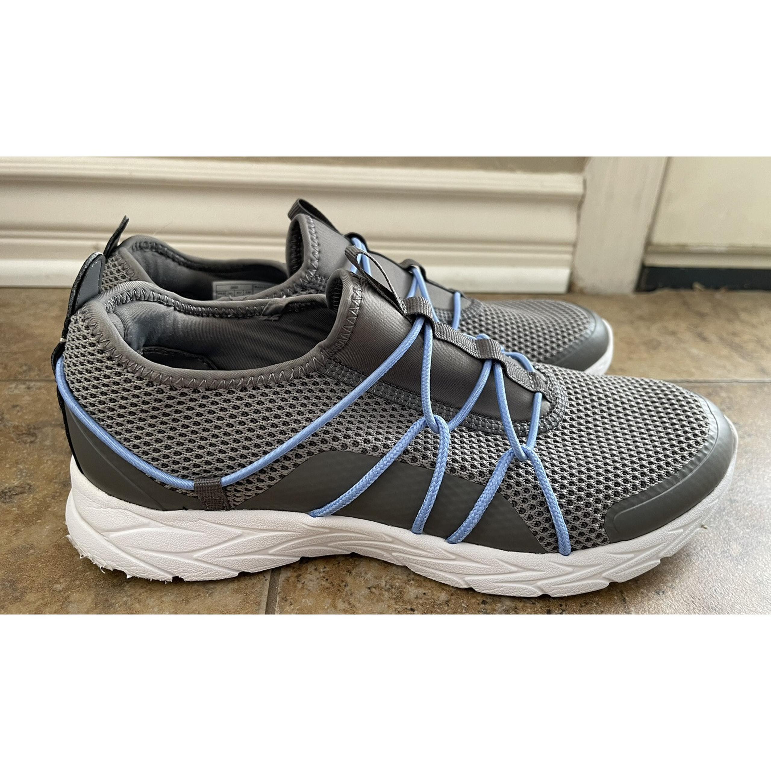 Vionic Women's Brisk Jada Slip-on Leisure Shoe - Size 8.5 Gray/Blue