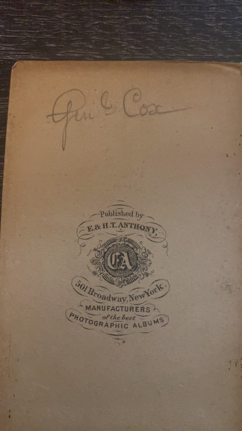 1880s Signed CDV General Jacob Dolson Cox
