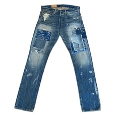 Polo Ralph Lauren 32 The SULLIVAN SLIM Jeans Mens Ripped Distressed Worn NEW TAG
