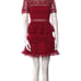Self Portrait Red Lace Dress M - LIKE NEW