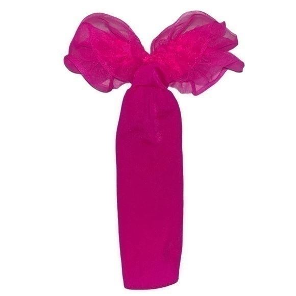 RARE Barbie Fashion Collectibles #3678 Dress Only, Magenta Pink Ruffled Maxi