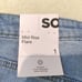 SO tri colored mid-rise flare jeans-juniors size 1/25 NWT