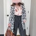 Y2k cow print nally and millie duster length jacket 2000s style maximalist coat