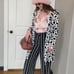 Y2k cow print nally and millie duster length jacket 2000s style maximalist coat
