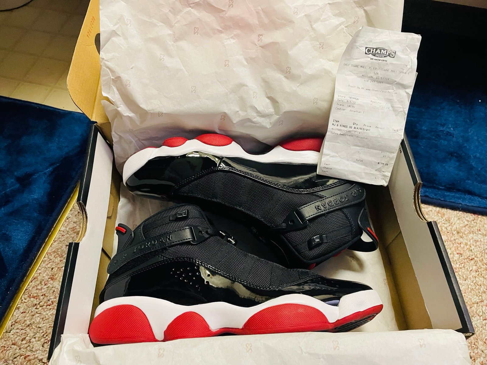 Jordan 6 Rings Size 8.5