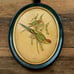 Vintage Plaster Art Print J Gould Love Birds, Chalk Ware Wall Plaque