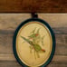 Vintage Plaster Art Print J Gould Love Birds, Chalk Ware Wall Plaque