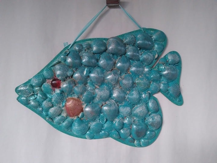 Nautical Coastal Fish Wall Hanging Seaside Beach Home Wall Art