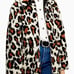 topshop print sherpa coat