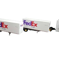 Vintage Diecast Fedex Trailer Truck Replica Diecast Metal