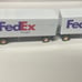 Vintage Diecast Fedex Trailer Truck Replica Diecast Metal