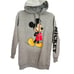 Disney Mickey Mouse Hoodie Classic Women's Size XS Gray SIDE LETTERS Streetwear