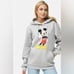 Disney Mickey Mouse Hoodie Classic Women's Size XS Gray SIDE LETTERS Streetwear