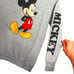Disney Mickey Mouse Hoodie Classic Women's Size XS Gray SIDE LETTERS Streetwear