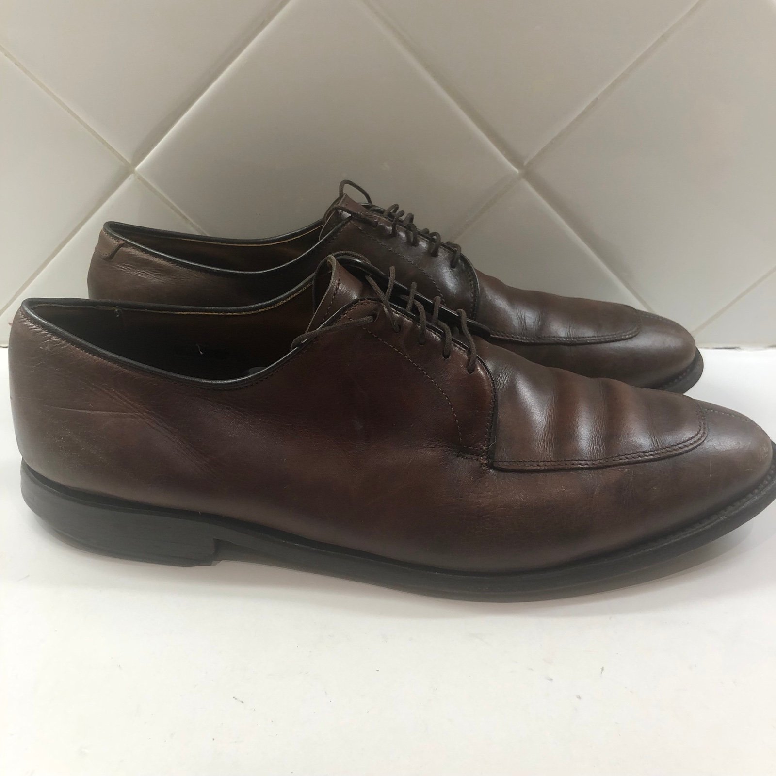 Allen Edmonds USA Made Delray 1298 Men Sz 11.5 E Brown Leather Split Toe