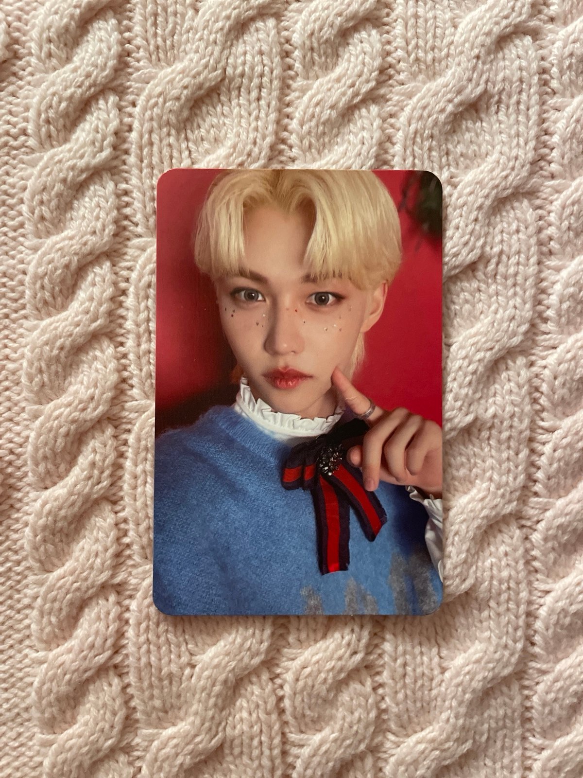 Felix Stray Kids Christmas Evel Photocard