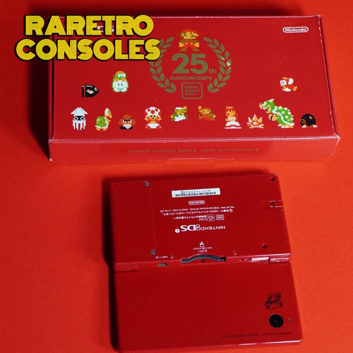 Nintendo DSi Super Mario Bros 25th Anniversary W/ Box, Charger, Micro SD & Games