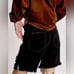 ONE TEASPOON WORN BLACK STEVIES LONG LENGTH BOYFRIEND SHORT size 27