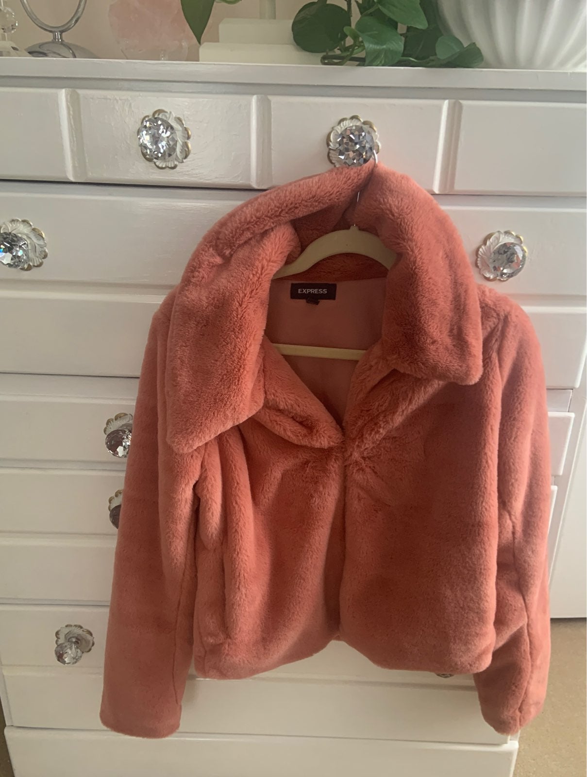 Faux fur winter coat