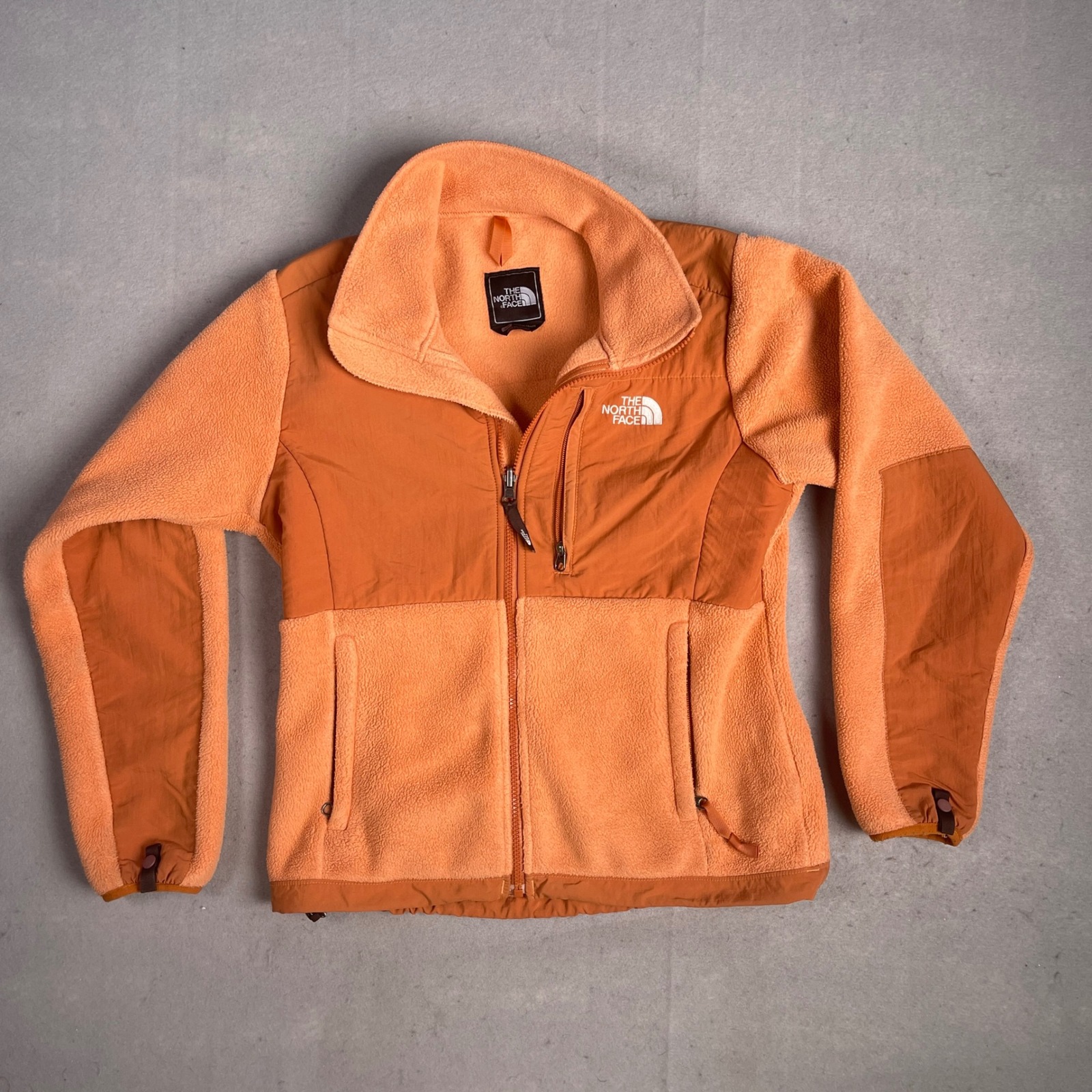 The North Face Polartec Denali Fleece Jacket Full Zip Cozy Warm Orange S