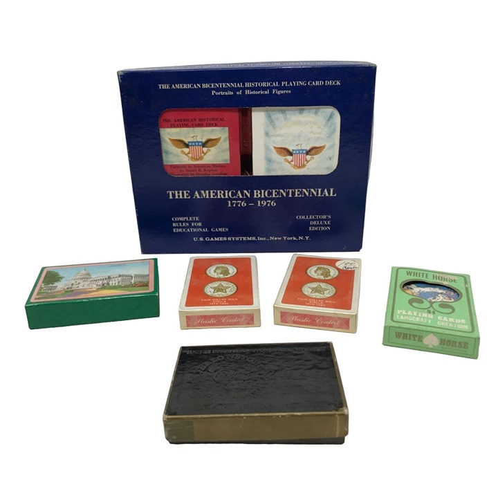 The American Bicentennial Historical Playing Card Deck Set w/ Other Playing Card