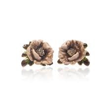 Les Nereides Winter Garden Primerose Stud Earring
