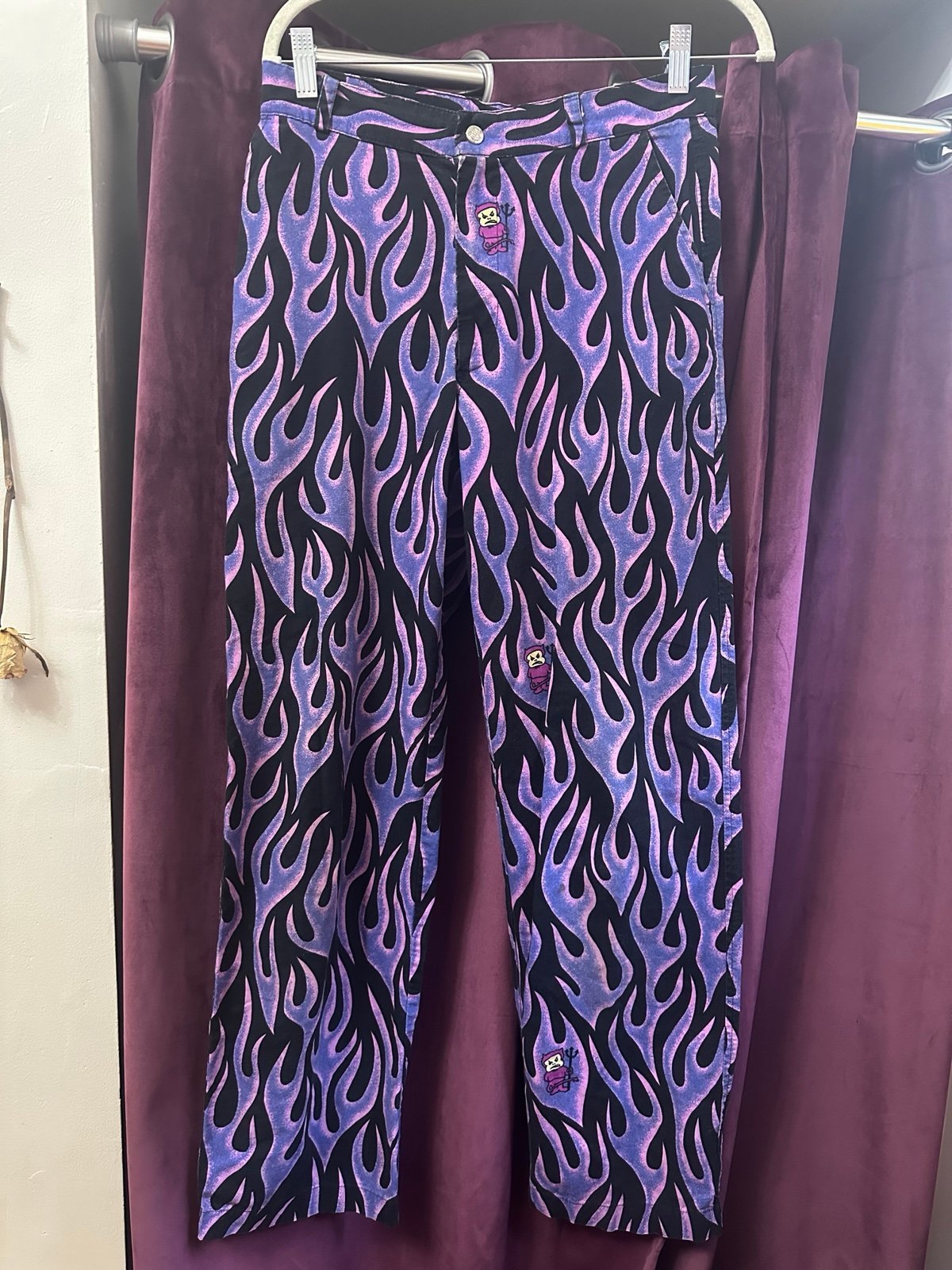 80’s Life’s A Beach Surfgear Devil Flame Pants