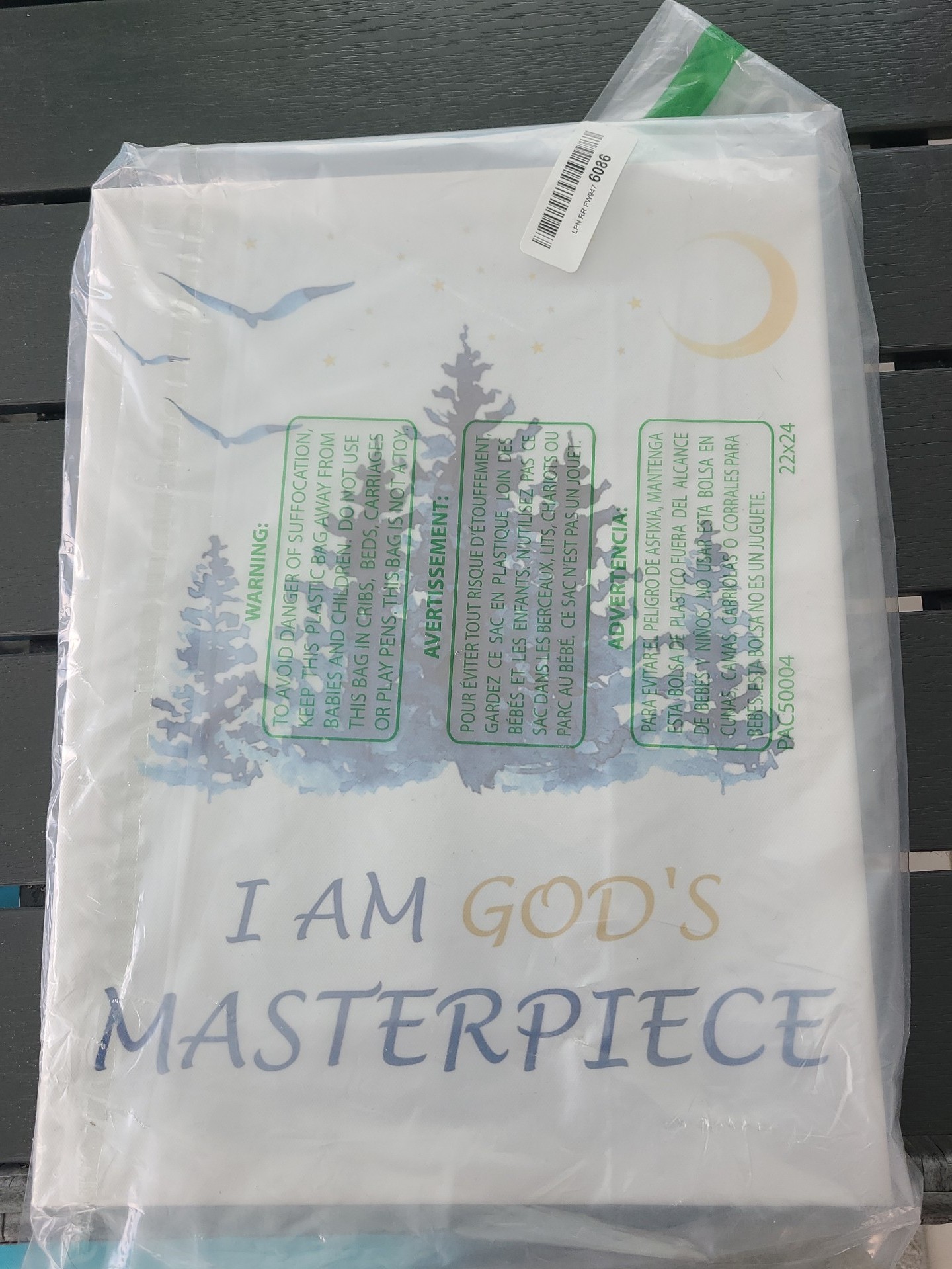Poster cloth portrait I am God's Masterpiece 