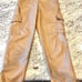Aritzia pants leather camel 8