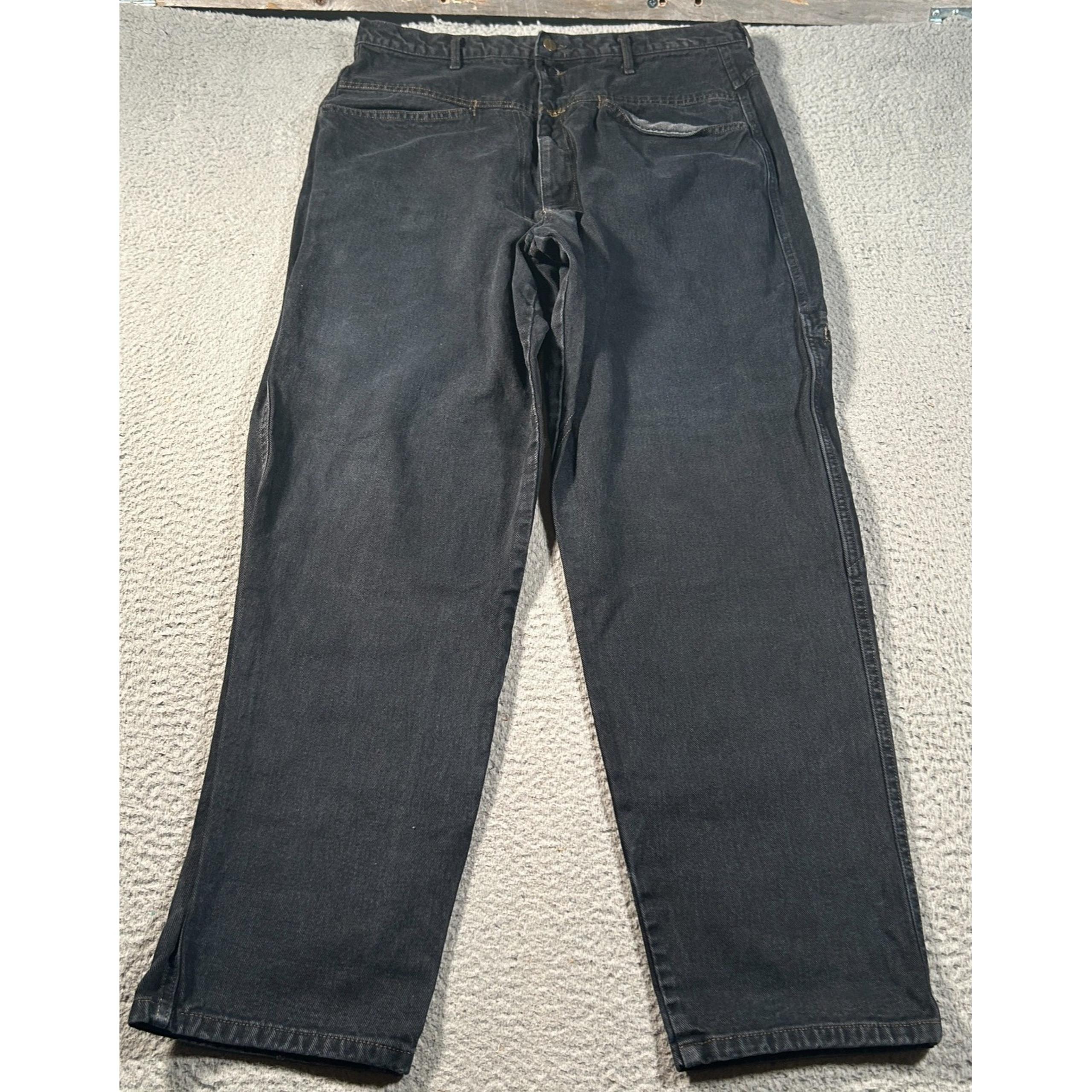 Vintage Marithe Francois Jeans Men 33x30 Black Straight Leg Streetwear - Girbaud