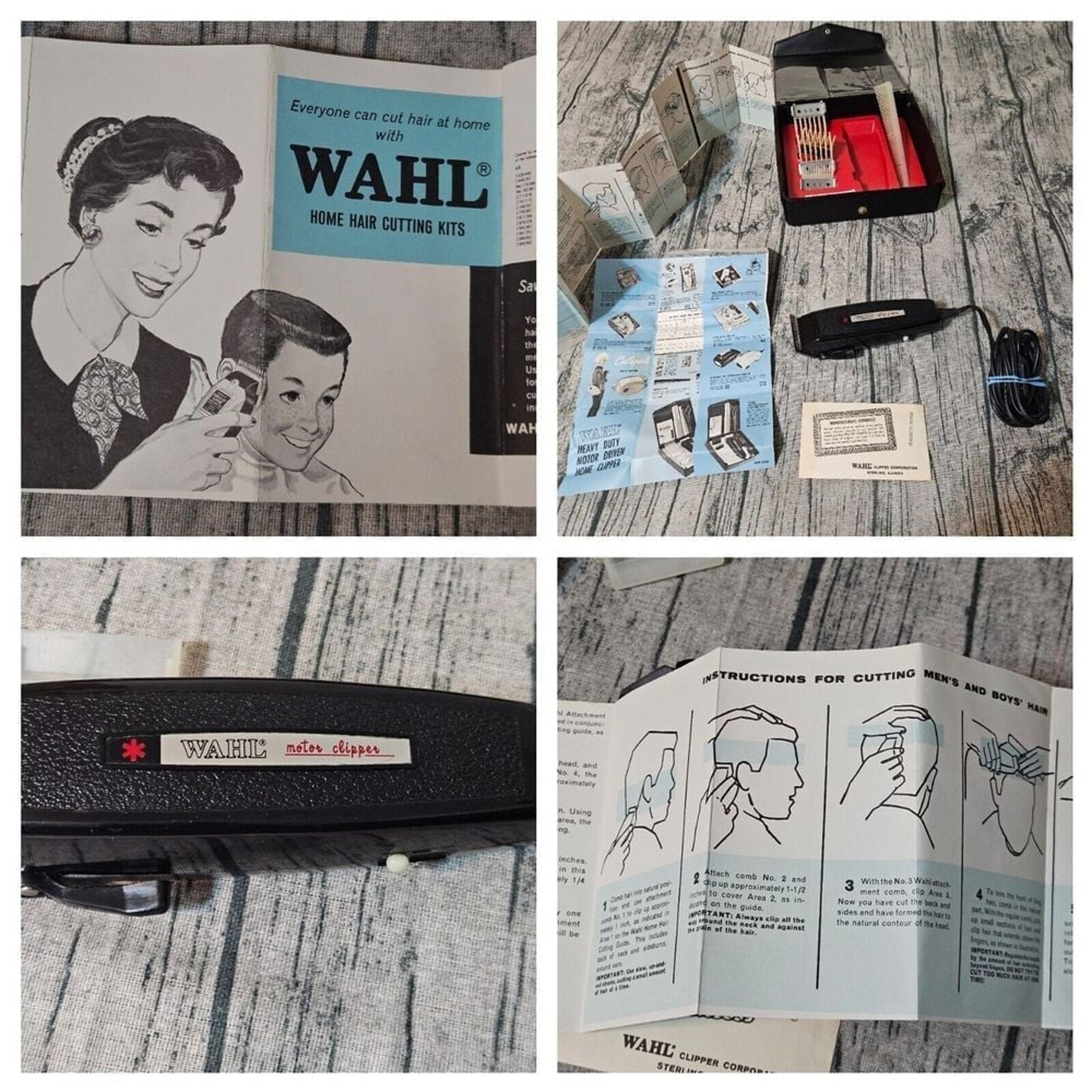 VTG Wahl 3700 Pro Kit Performance Haircutting Advertisement Collectible WORKS