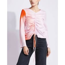 Maggie Marilyn Drawn to Me Ruched Ombre Top in Lavender Sunset | Size 10