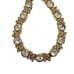 Vintage Rhinestone Flower CZ Gold Tone Chain Bracelet