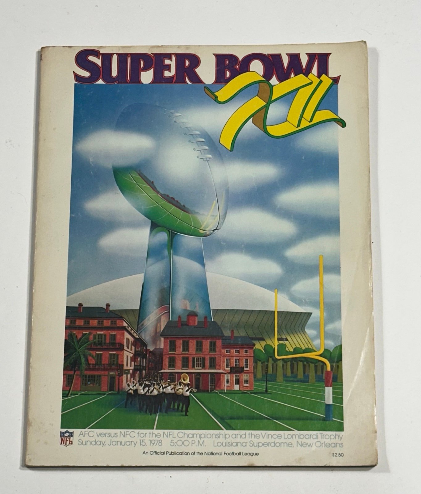 Vintage 1978 Super Bowl XII Broncos vs. Cowboys NFL Program