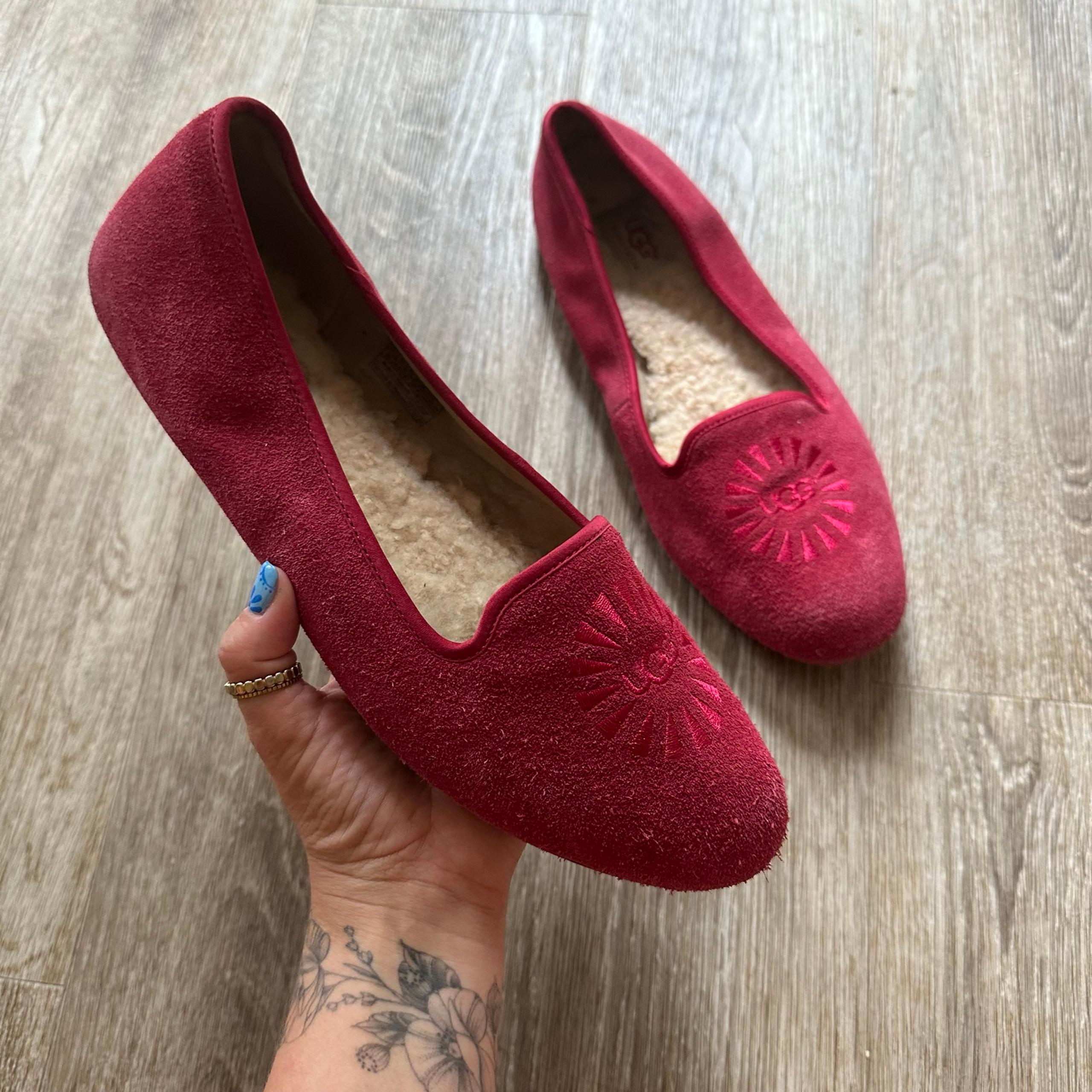 Ugg Alloway Flats Crimson Raspberry