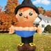 6 FT Thanksgiving Inflatables Boy Outdoor Decorations, Thanksgiving Blow Up