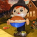 6 FT Thanksgiving Inflatables Boy Outdoor Decorations, Thanksgiving Blow Up