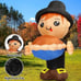 6 FT Thanksgiving Inflatables Boy Outdoor Decorations, Thanksgiving Blow Up